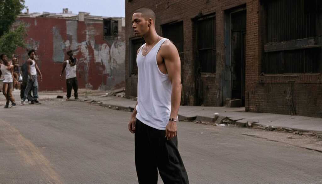 Eminem as Jimmy Smith Jr. in 8 Mile