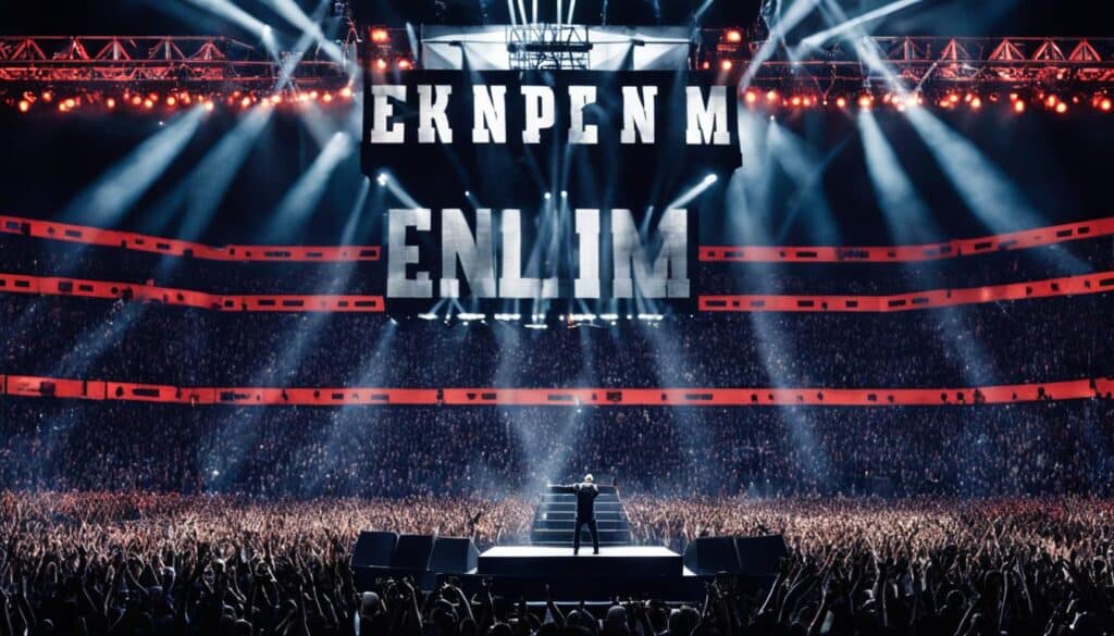 Eminem concert stage