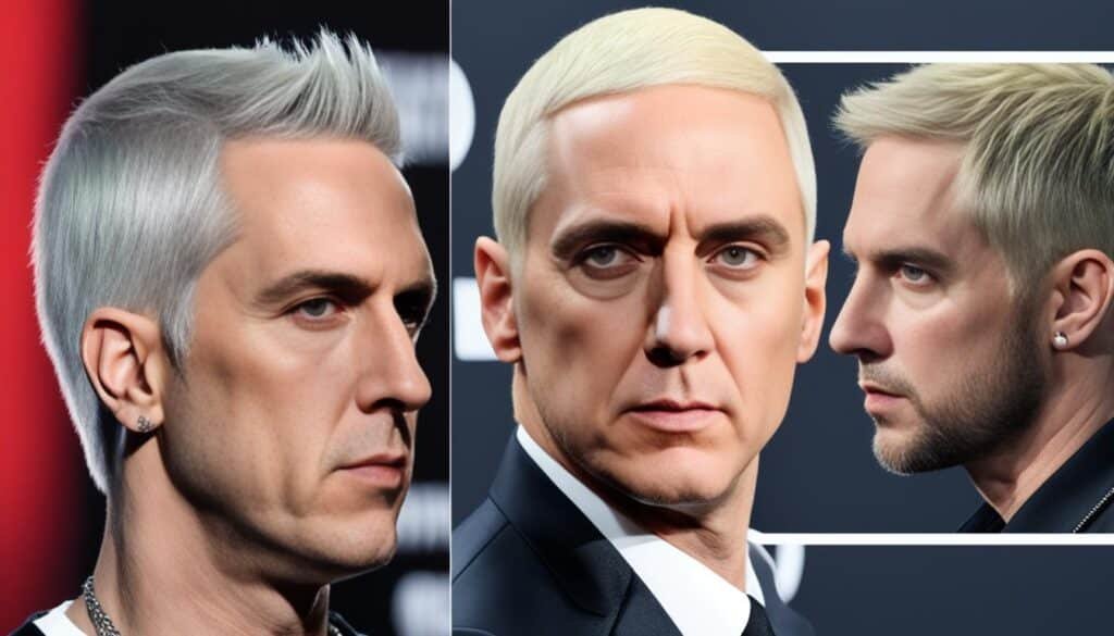 eminem hair color change