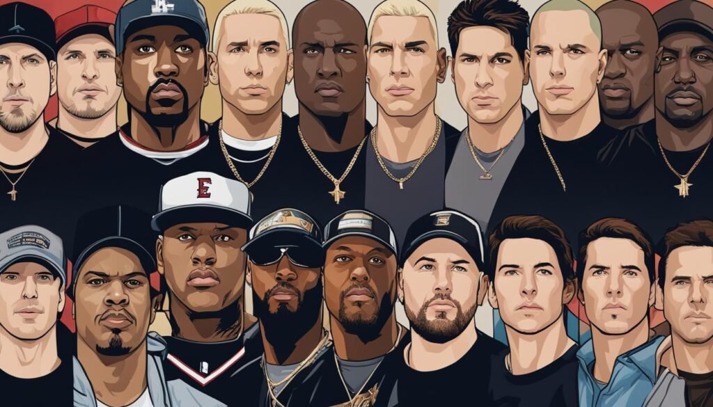 eminem height comparison